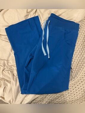 Bright Blue Drawstring Jogger Pants